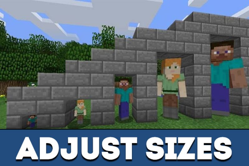 Download Minecraft PE Chiseled Me Mod: Get Bigger or Smaller
